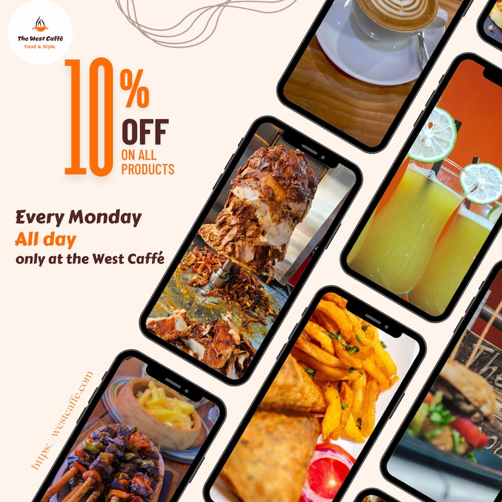 Discount For All our dishes!